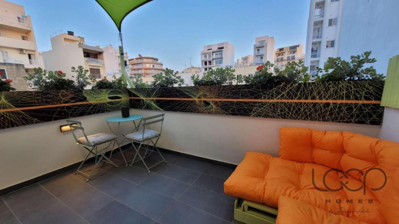 Modern - 50 M From Sea - Free Wi-Fi - Super Cool - Terrace - Fully Air-Conditioned Сент-Полс-Бей Екстер'єр фото